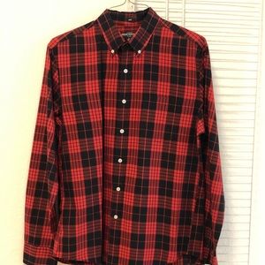 Men’s large plaid oxford